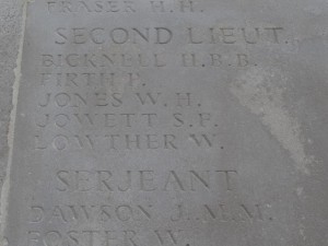 LOWTHER W. Inscription