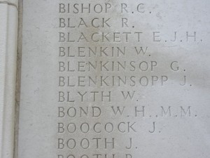 BLENKIN W. Inscription 