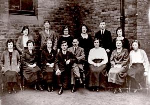 Evenwood School 1925 J.H. Nutter back row, 2nd left
